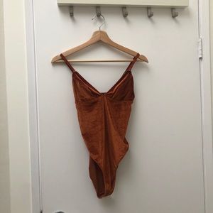 Urban Outfitters Burnt Orange Bodysuit